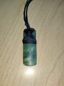 Pounamu with new necklace cord